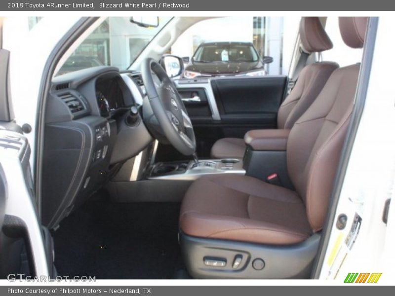 Blizzard White Pearl / Redwood 2018 Toyota 4Runner Limited