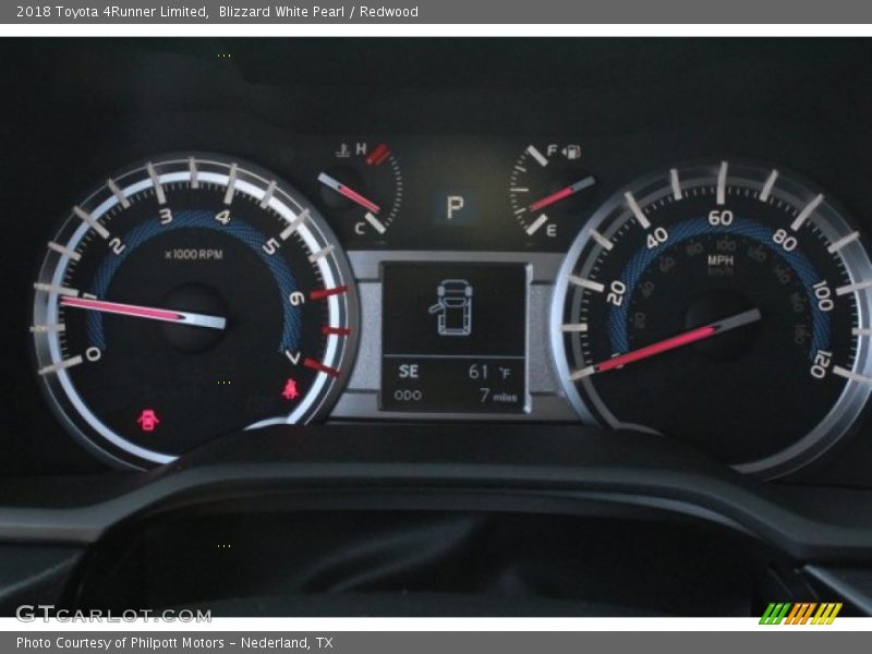 Blizzard White Pearl / Redwood 2018 Toyota 4Runner Limited