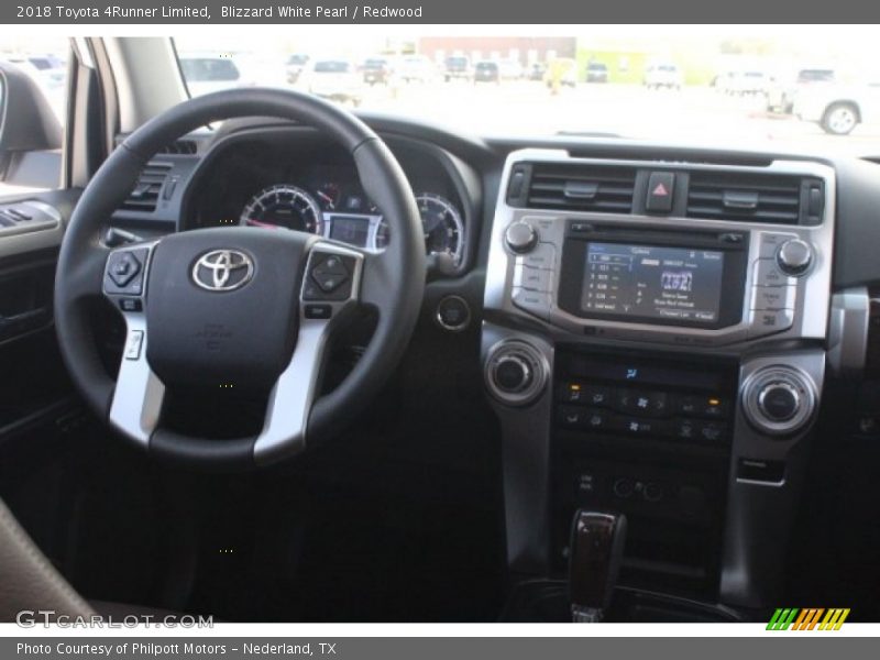 Blizzard White Pearl / Redwood 2018 Toyota 4Runner Limited