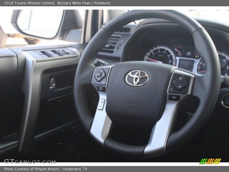 Blizzard White Pearl / Redwood 2018 Toyota 4Runner Limited
