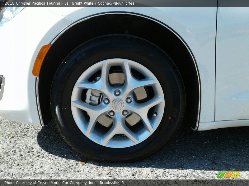 Bright White / Cognac/Alloy/Toffee 2018 Chrysler Pacifica Touring Plus
