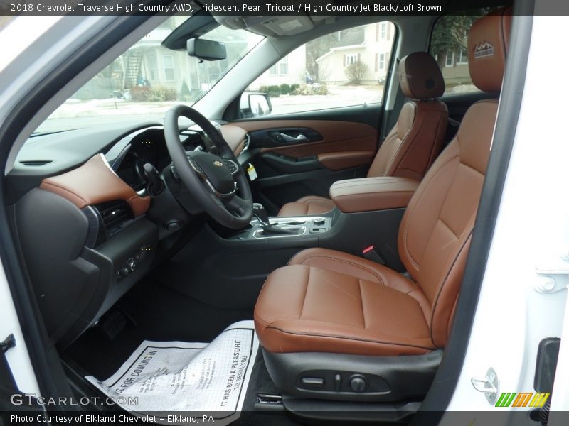 Iridescent Pearl Tricoat / High Country Jet Black/Loft Brown 2018 Chevrolet Traverse High Country AWD
