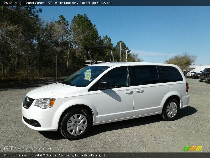 White Knuckle / Black/Light Graystone 2018 Dodge Grand Caravan SE