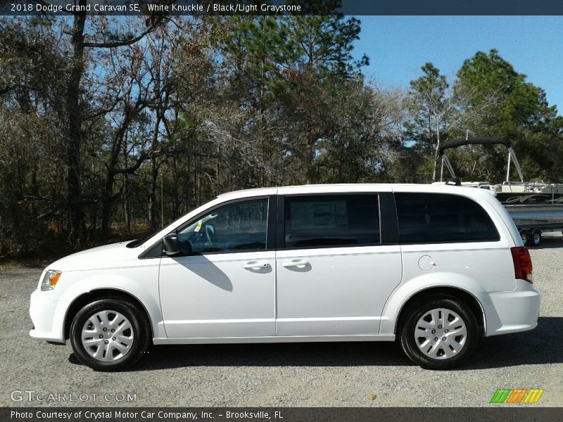 White Knuckle / Black/Light Graystone 2018 Dodge Grand Caravan SE