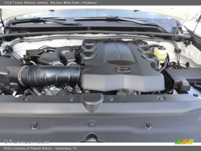 Blizzard White Pearl / Redwood 2018 Toyota 4Runner Limited