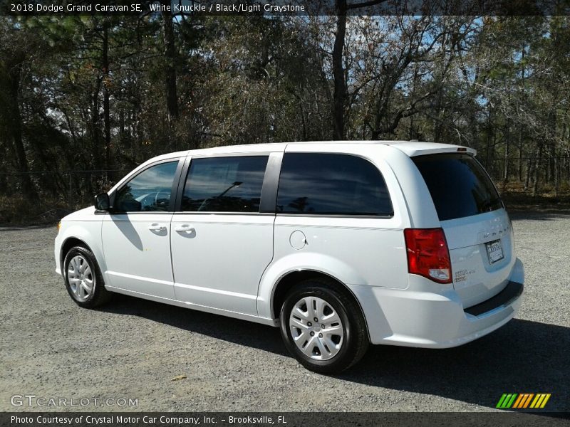 White Knuckle / Black/Light Graystone 2018 Dodge Grand Caravan SE