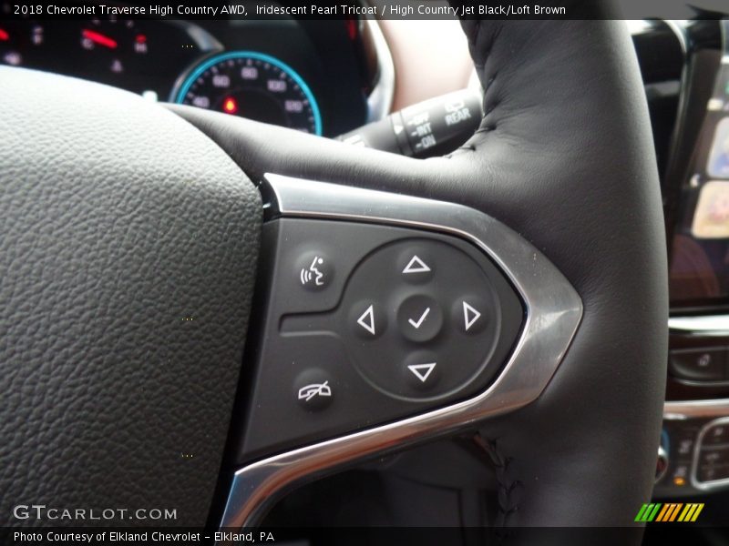 Iridescent Pearl Tricoat / High Country Jet Black/Loft Brown 2018 Chevrolet Traverse High Country AWD