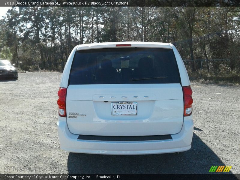 White Knuckle / Black/Light Graystone 2018 Dodge Grand Caravan SE