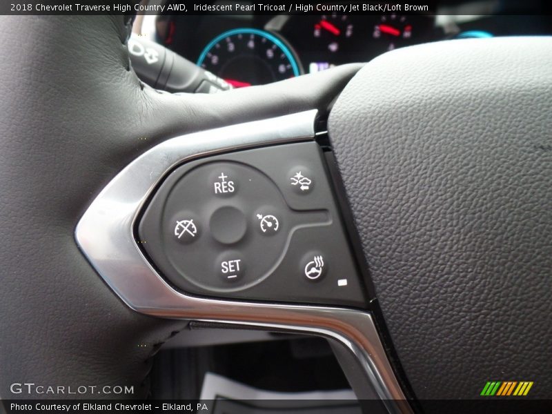 Iridescent Pearl Tricoat / High Country Jet Black/Loft Brown 2018 Chevrolet Traverse High Country AWD