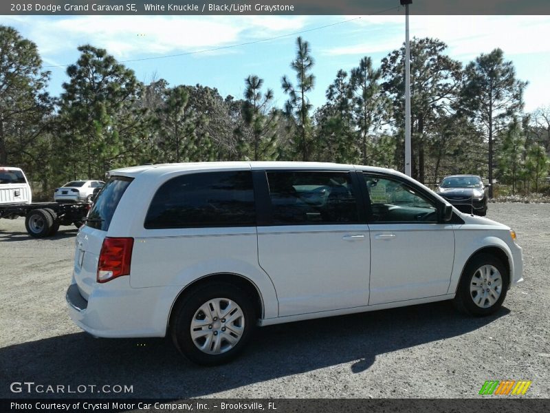 White Knuckle / Black/Light Graystone 2018 Dodge Grand Caravan SE