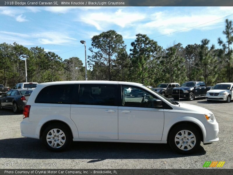 White Knuckle / Black/Light Graystone 2018 Dodge Grand Caravan SE