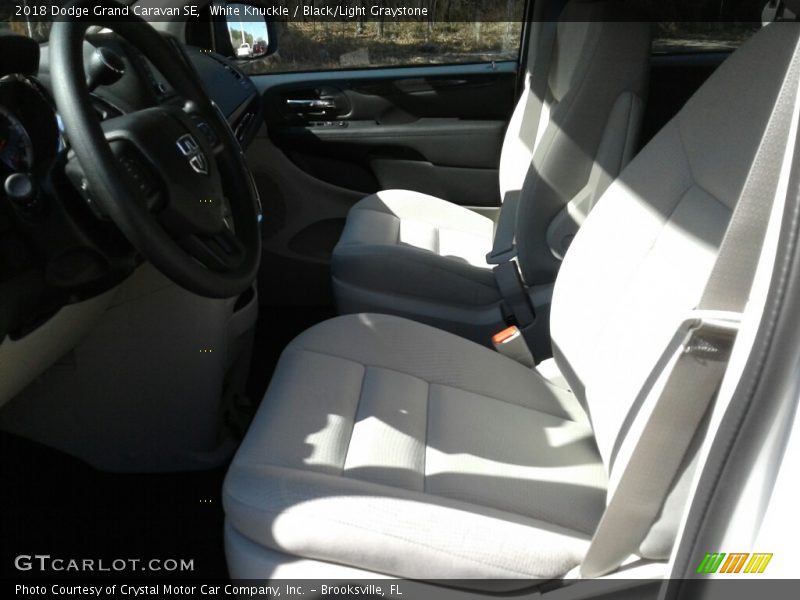 White Knuckle / Black/Light Graystone 2018 Dodge Grand Caravan SE