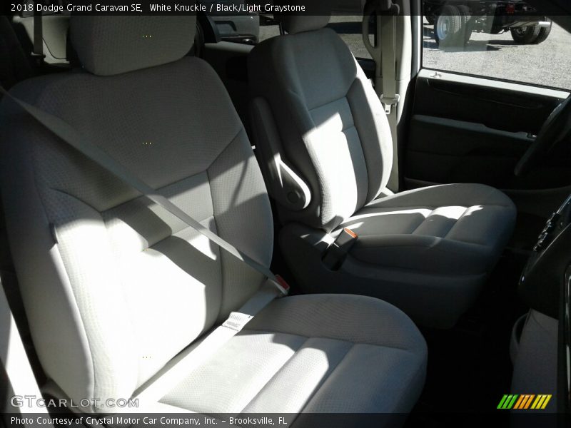 White Knuckle / Black/Light Graystone 2018 Dodge Grand Caravan SE