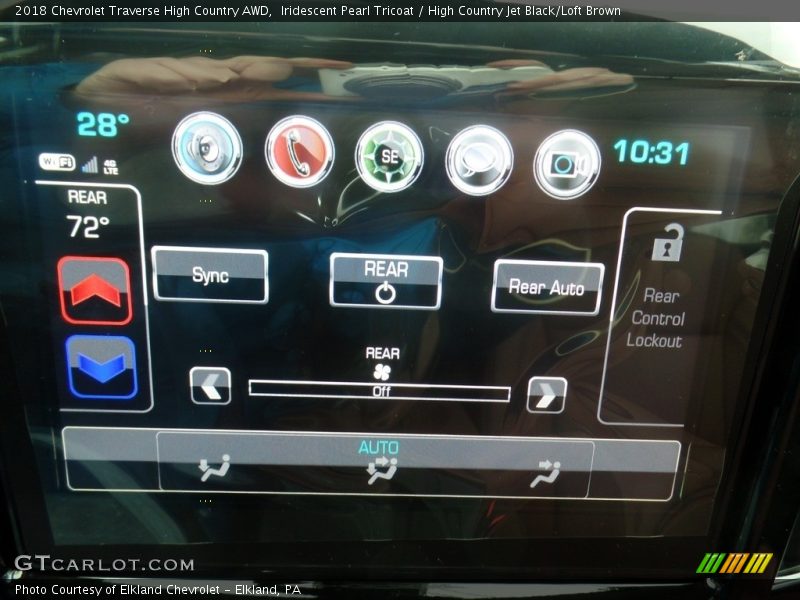 Iridescent Pearl Tricoat / High Country Jet Black/Loft Brown 2018 Chevrolet Traverse High Country AWD