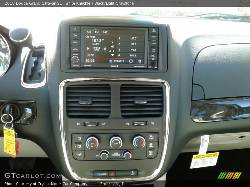 White Knuckle / Black/Light Graystone 2018 Dodge Grand Caravan SE