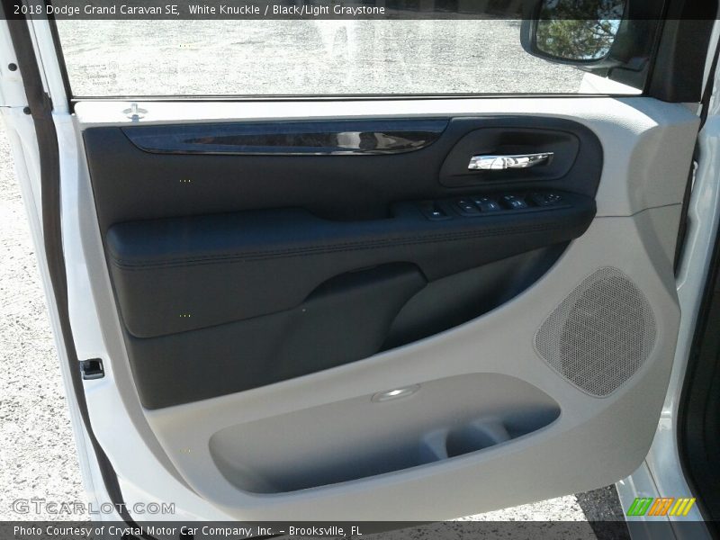 White Knuckle / Black/Light Graystone 2018 Dodge Grand Caravan SE