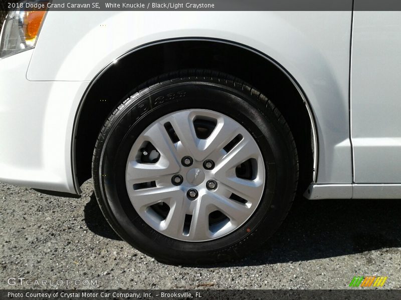 White Knuckle / Black/Light Graystone 2018 Dodge Grand Caravan SE
