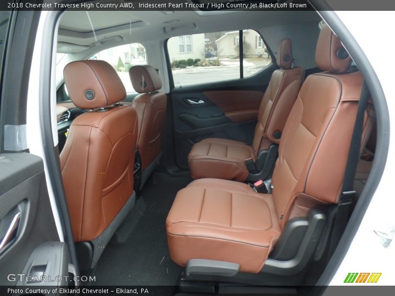 Iridescent Pearl Tricoat / High Country Jet Black/Loft Brown 2018 Chevrolet Traverse High Country AWD