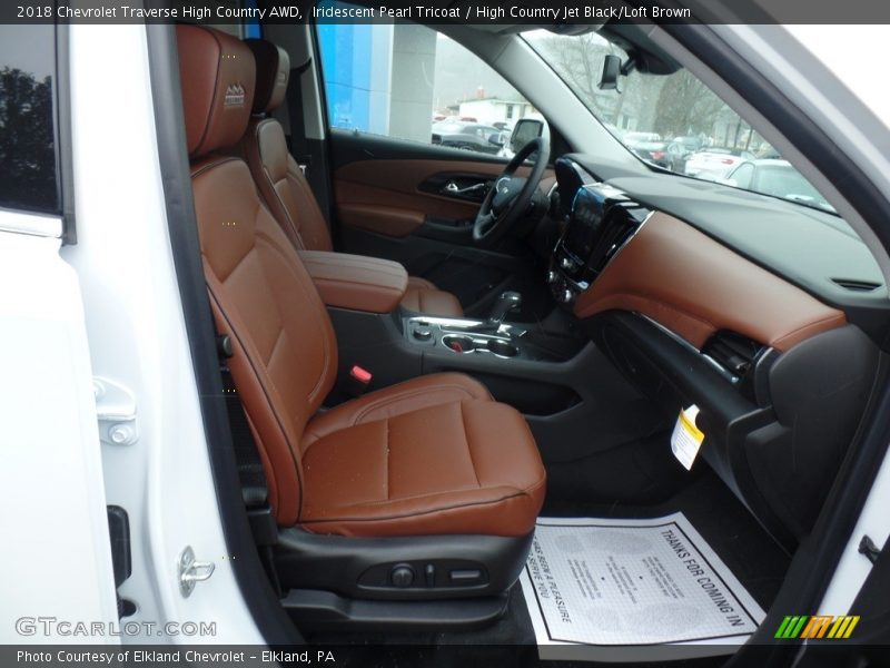 Iridescent Pearl Tricoat / High Country Jet Black/Loft Brown 2018 Chevrolet Traverse High Country AWD