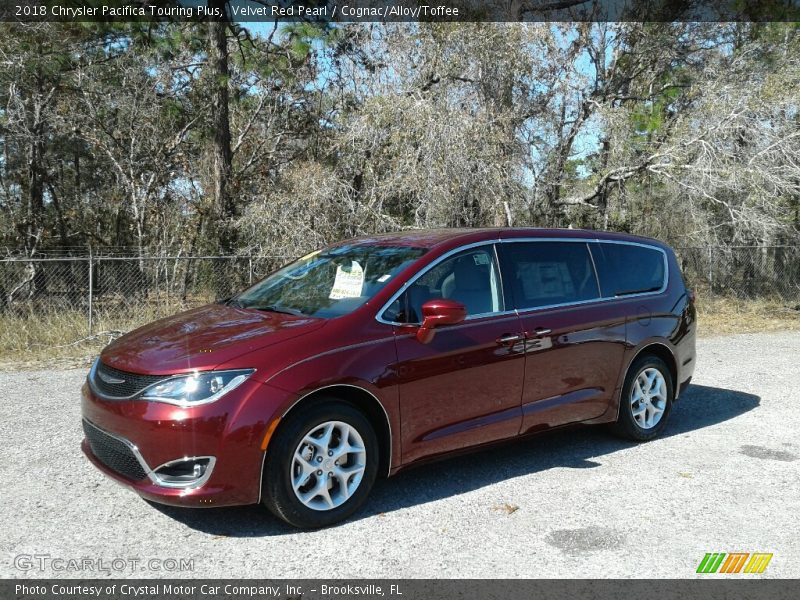 Velvet Red Pearl / Cognac/Alloy/Toffee 2018 Chrysler Pacifica Touring Plus