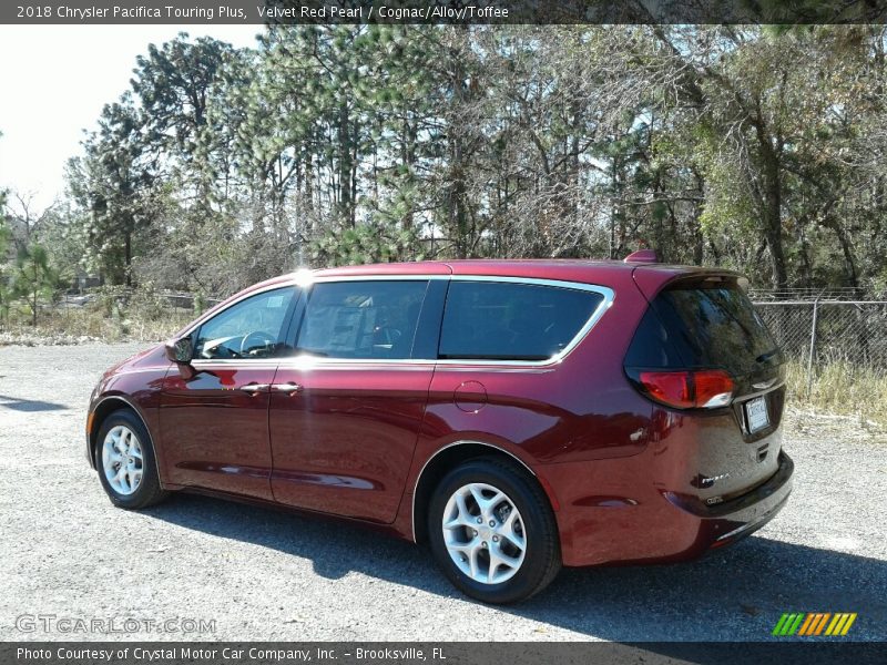 Velvet Red Pearl / Cognac/Alloy/Toffee 2018 Chrysler Pacifica Touring Plus