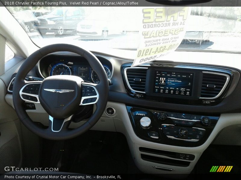 Velvet Red Pearl / Cognac/Alloy/Toffee 2018 Chrysler Pacifica Touring Plus