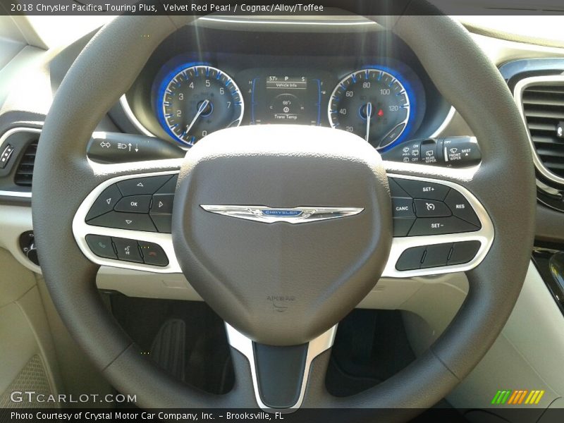 Velvet Red Pearl / Cognac/Alloy/Toffee 2018 Chrysler Pacifica Touring Plus