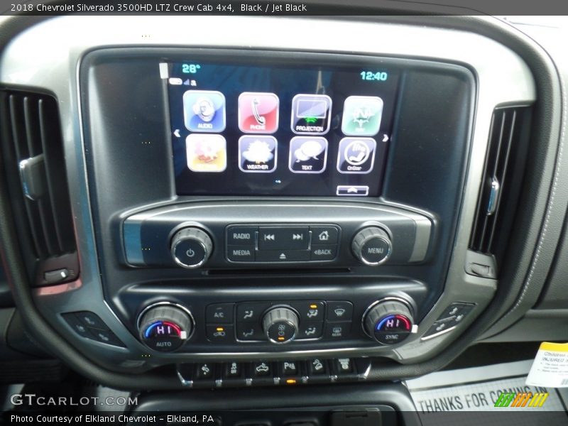 Black / Jet Black 2018 Chevrolet Silverado 3500HD LTZ Crew Cab 4x4