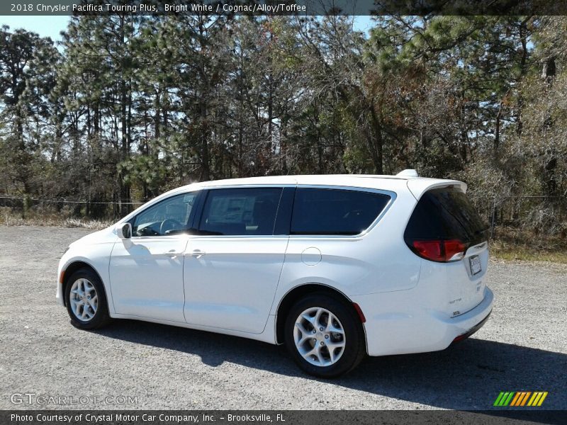 Bright White / Cognac/Alloy/Toffee 2018 Chrysler Pacifica Touring Plus