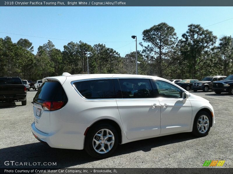 Bright White / Cognac/Alloy/Toffee 2018 Chrysler Pacifica Touring Plus