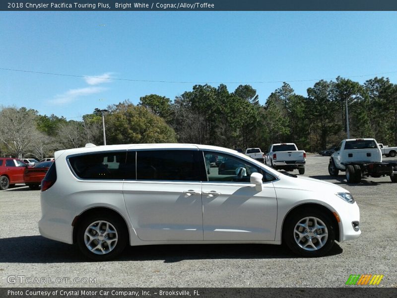 Bright White / Cognac/Alloy/Toffee 2018 Chrysler Pacifica Touring Plus
