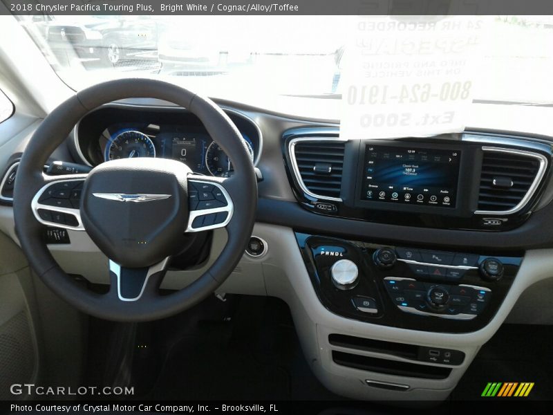 Bright White / Cognac/Alloy/Toffee 2018 Chrysler Pacifica Touring Plus