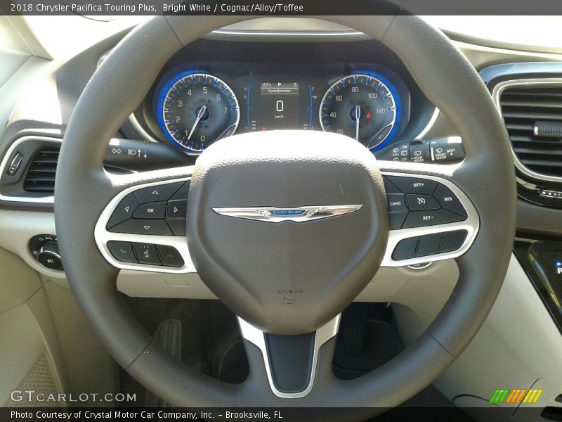 Bright White / Cognac/Alloy/Toffee 2018 Chrysler Pacifica Touring Plus