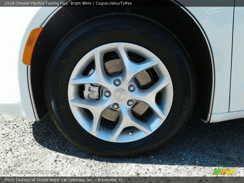 Bright White / Cognac/Alloy/Toffee 2018 Chrysler Pacifica Touring Plus