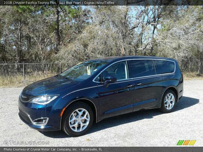 Jazz Blue Pearl / Cognac/Alloy/Toffee 2018 Chrysler Pacifica Touring Plus