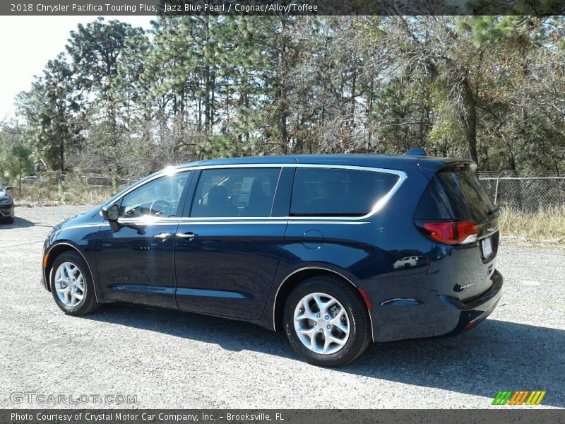 Jazz Blue Pearl / Cognac/Alloy/Toffee 2018 Chrysler Pacifica Touring Plus