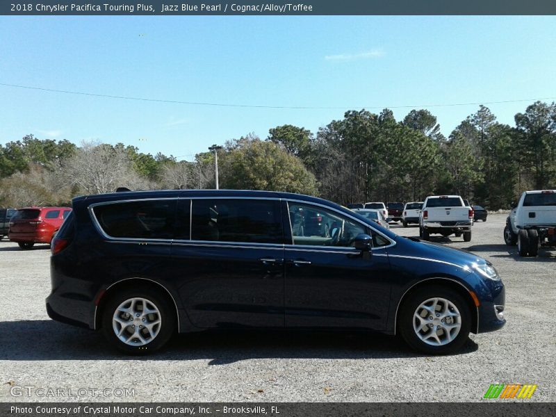 Jazz Blue Pearl / Cognac/Alloy/Toffee 2018 Chrysler Pacifica Touring Plus