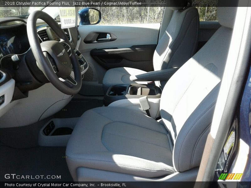 Jazz Blue Pearl / Cognac/Alloy/Toffee 2018 Chrysler Pacifica Touring Plus