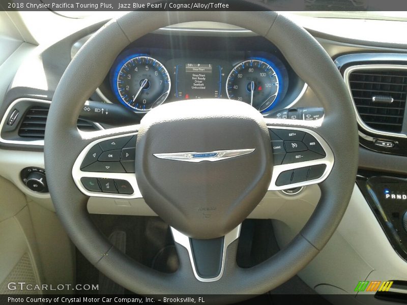 Jazz Blue Pearl / Cognac/Alloy/Toffee 2018 Chrysler Pacifica Touring Plus