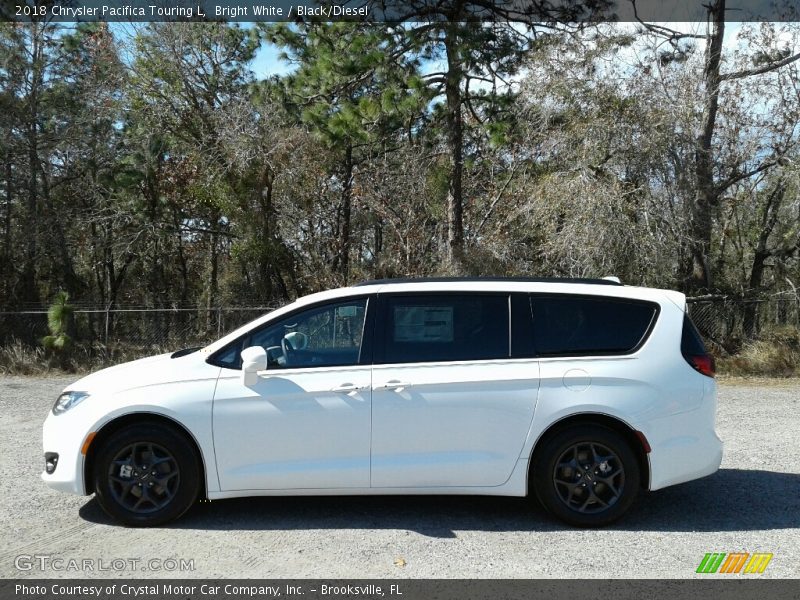 Bright White / Black/Diesel 2018 Chrysler Pacifica Touring L