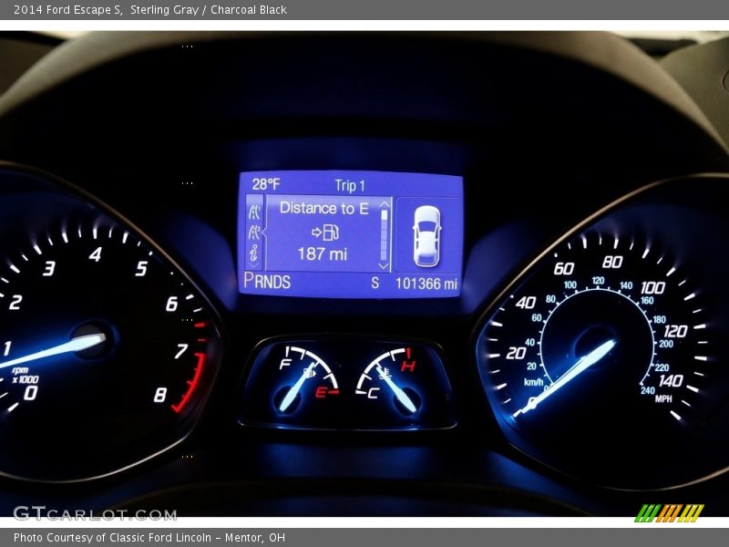 Sterling Gray / Charcoal Black 2014 Ford Escape S
