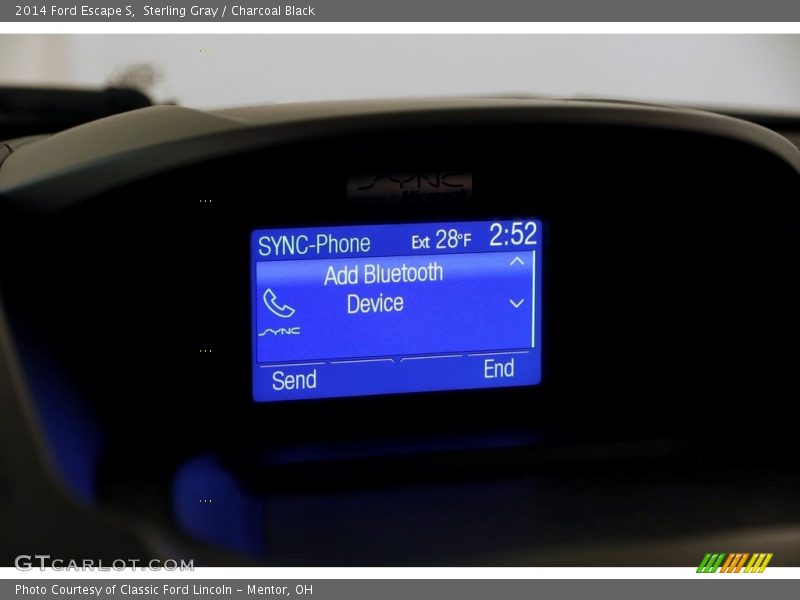 Sterling Gray / Charcoal Black 2014 Ford Escape S