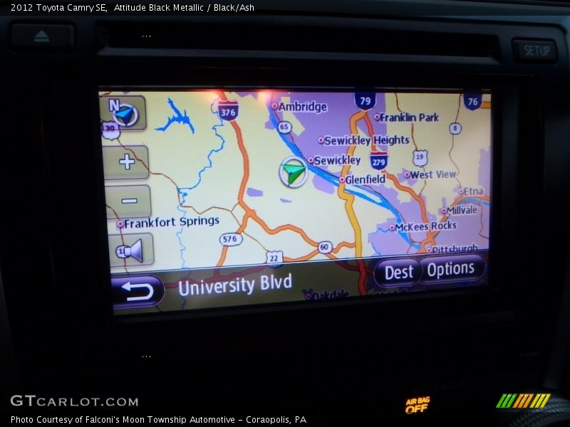 Attitude Black Metallic / Black/Ash 2012 Toyota Camry SE