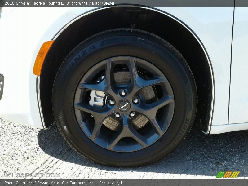 Bright White / Black/Diesel 2018 Chrysler Pacifica Touring L