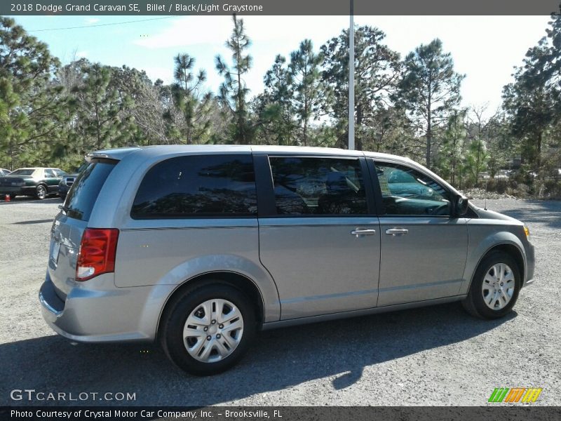 Billet / Black/Light Graystone 2018 Dodge Grand Caravan SE