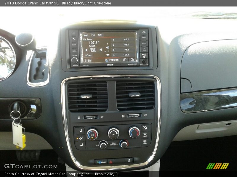 Billet / Black/Light Graystone 2018 Dodge Grand Caravan SE