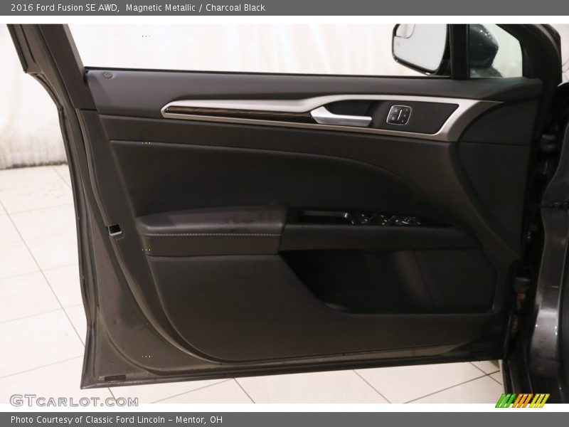 Magnetic Metallic / Charcoal Black 2016 Ford Fusion SE AWD