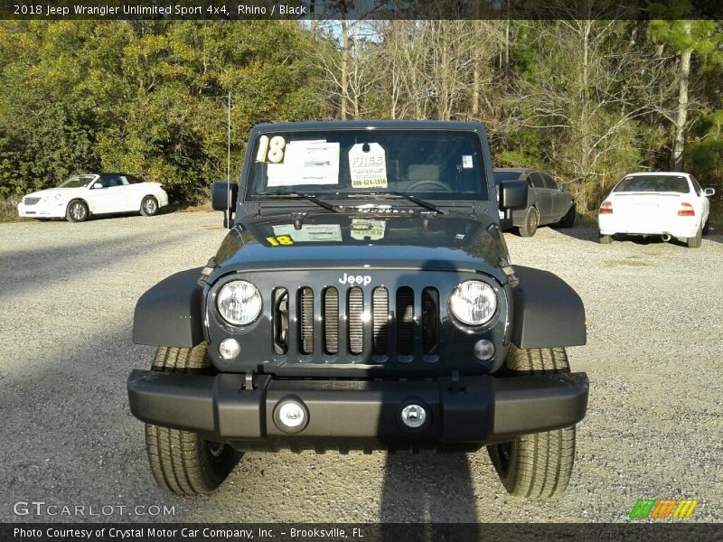 Rhino / Black 2018 Jeep Wrangler Unlimited Sport 4x4