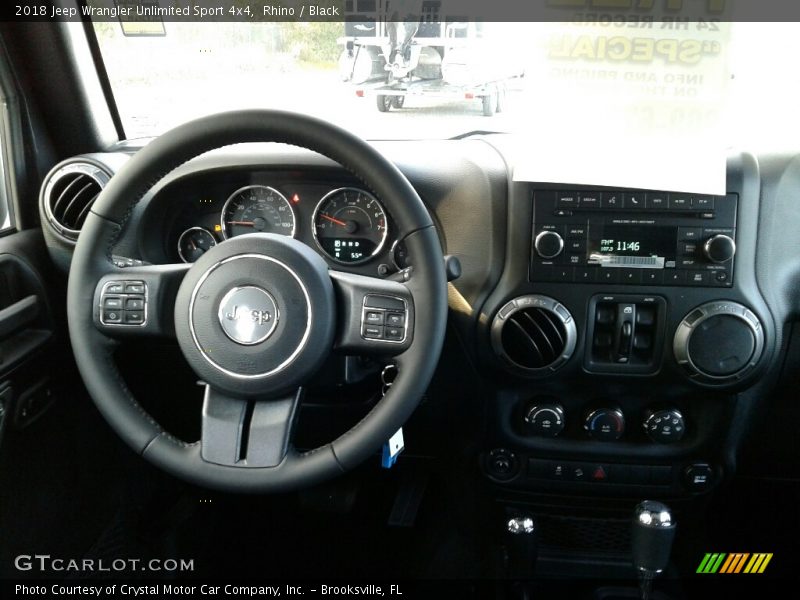 Rhino / Black 2018 Jeep Wrangler Unlimited Sport 4x4