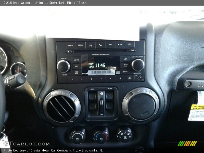 Rhino / Black 2018 Jeep Wrangler Unlimited Sport 4x4
